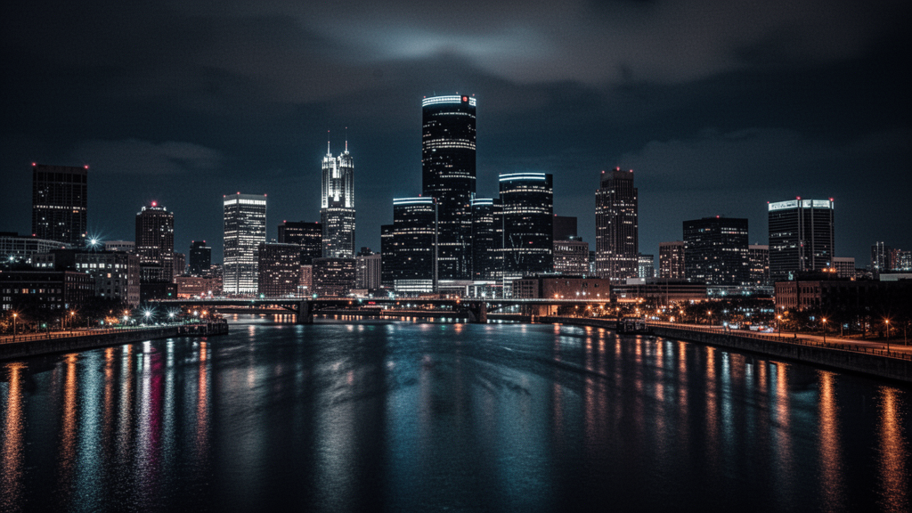Detroit Skyline Banner