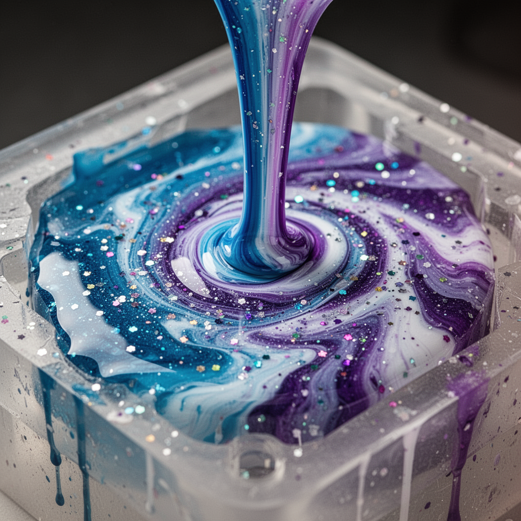 Resin pouring art