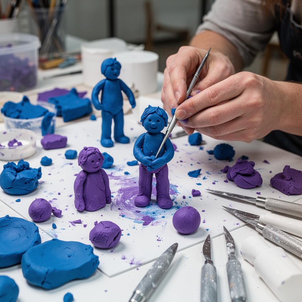 Clay sculpting