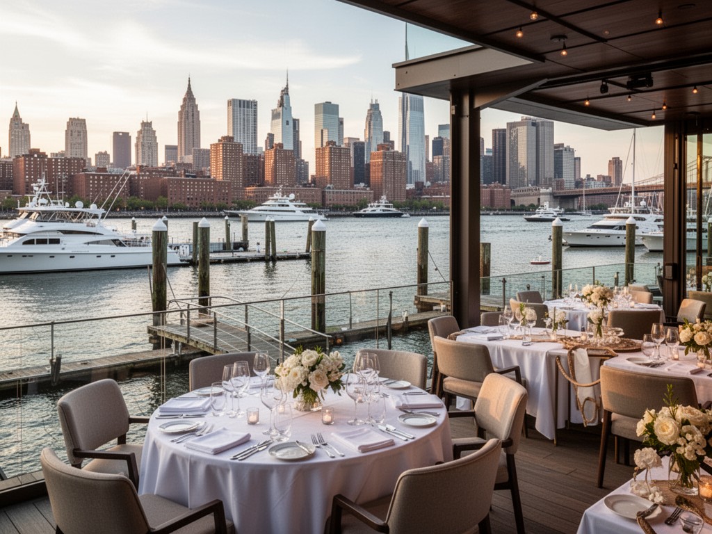 Wedding venue Estuary at One15 Brooklyn Marina