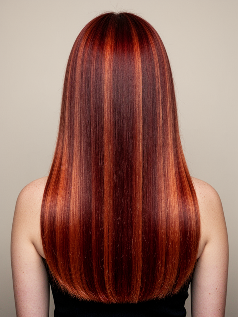 Copper balayage hairstyle – Soft Warm Copper