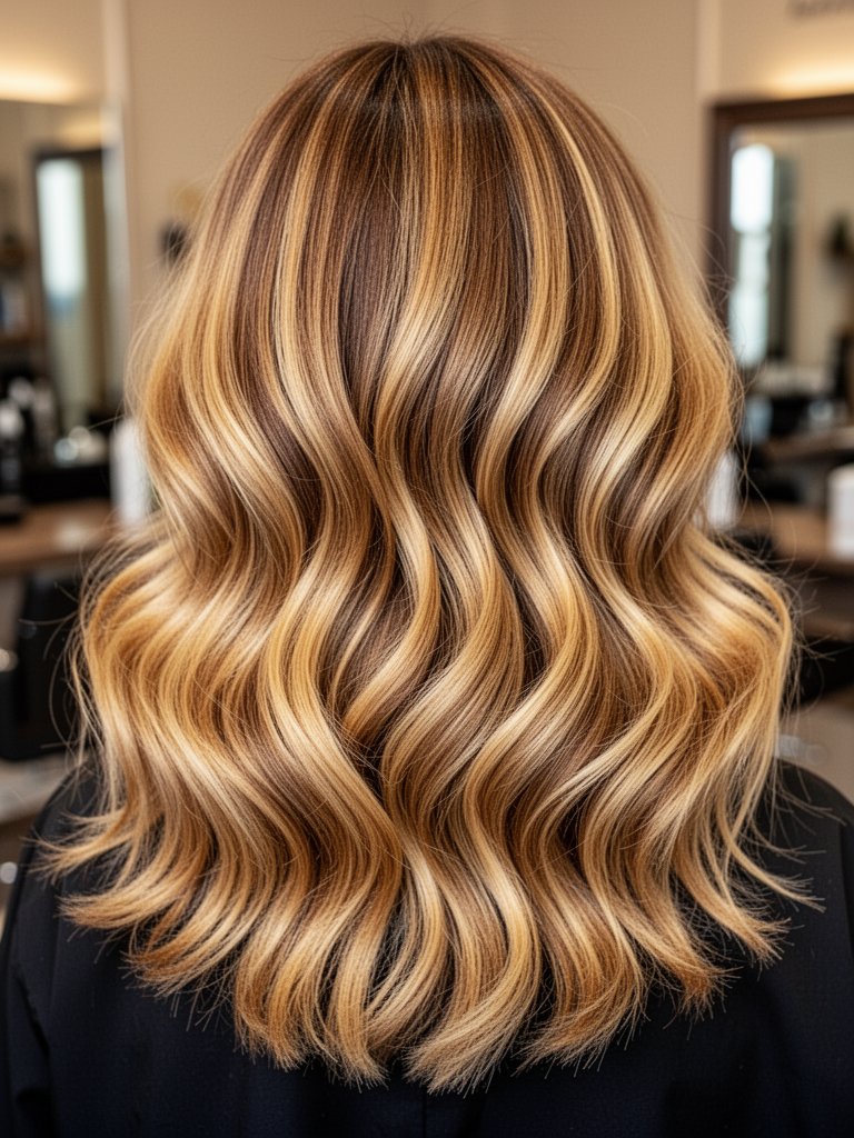 Warm Honey Blonde Balayage