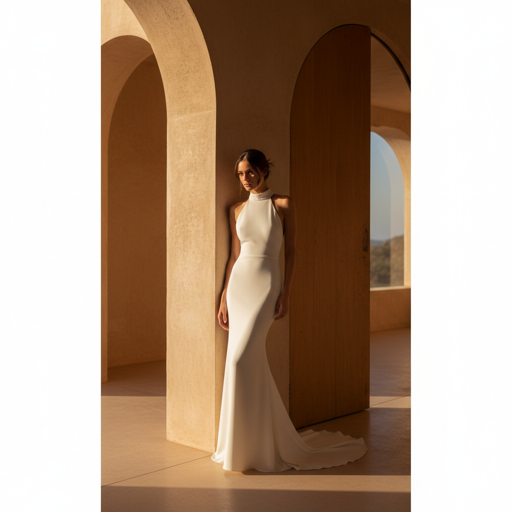 Minimalist wedding dress