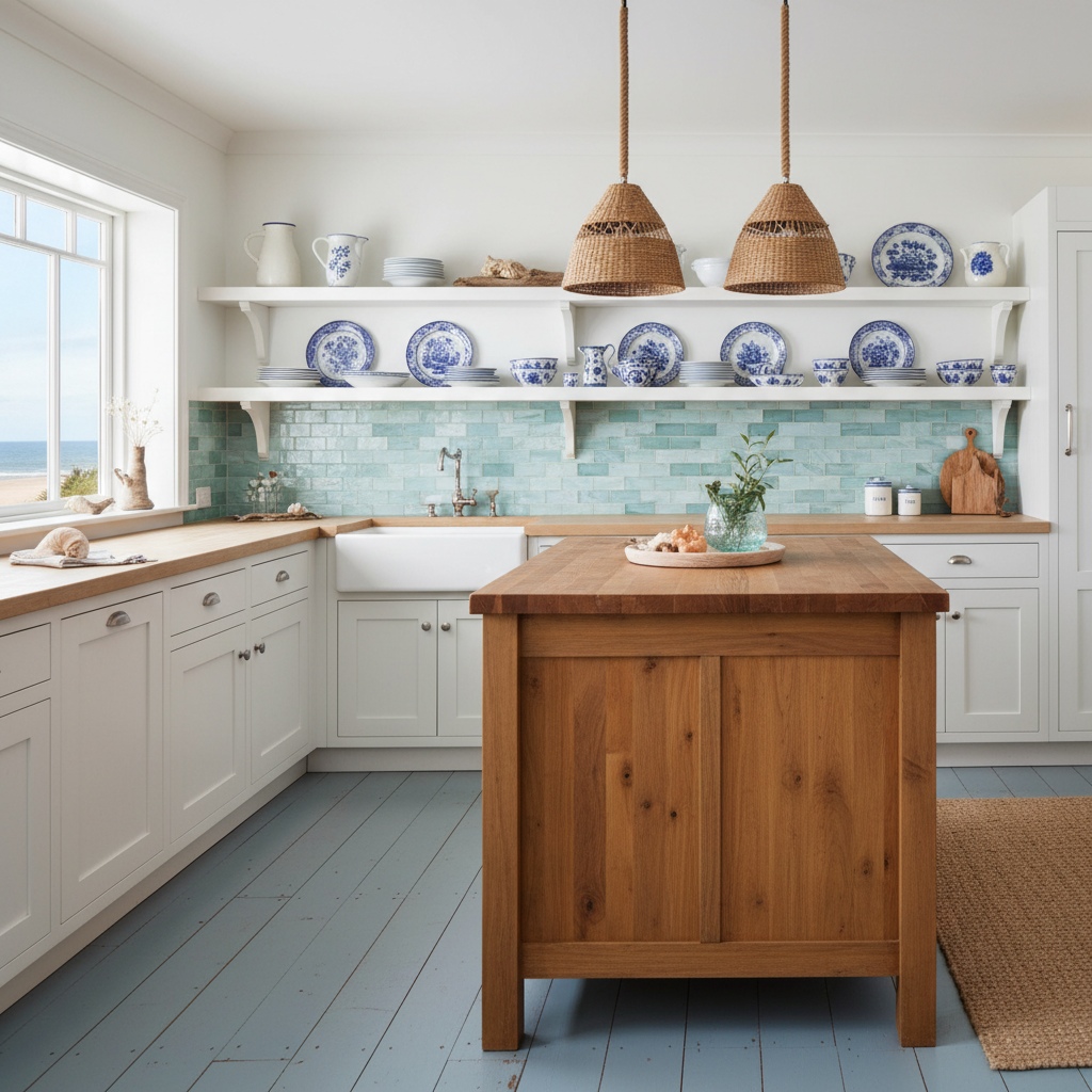 Coastal Cottage White Kitchen