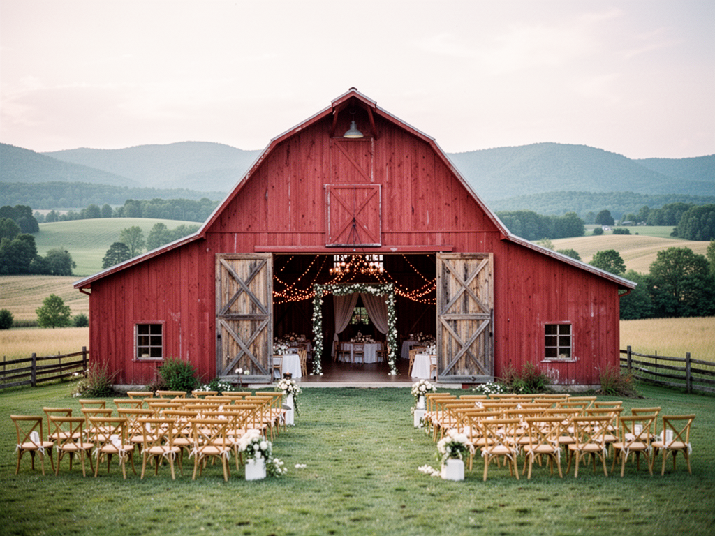 Wedding venue Mountain View Barn Rentals