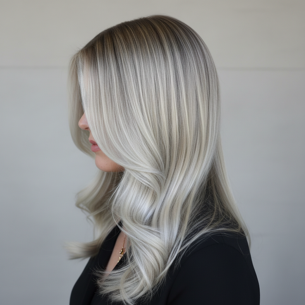 Cool-Toned Blonde Balayage