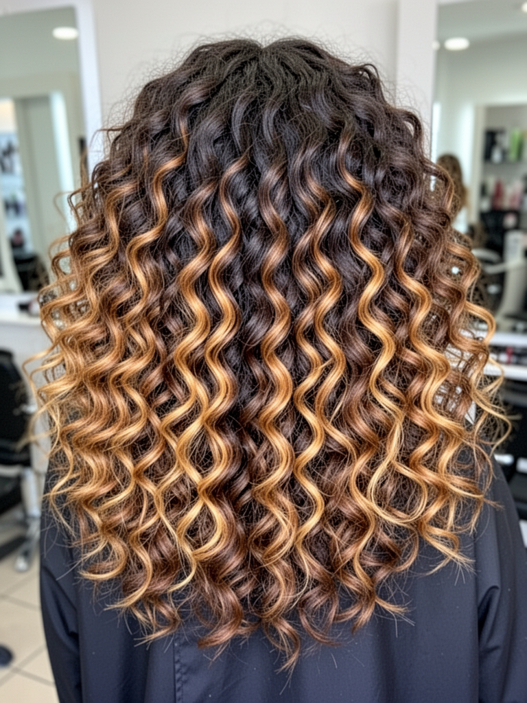Balayage for Curly Hair