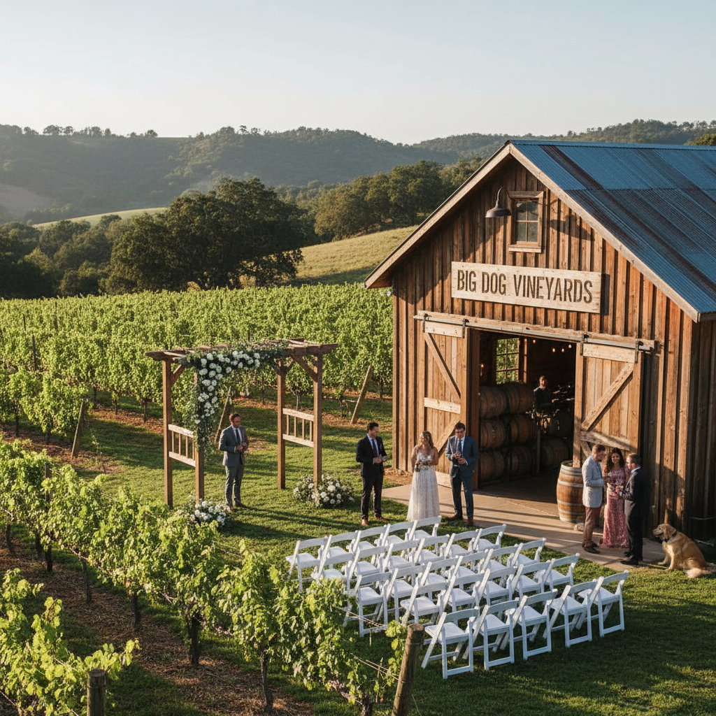 Wedding venue Big Dog Vineyards