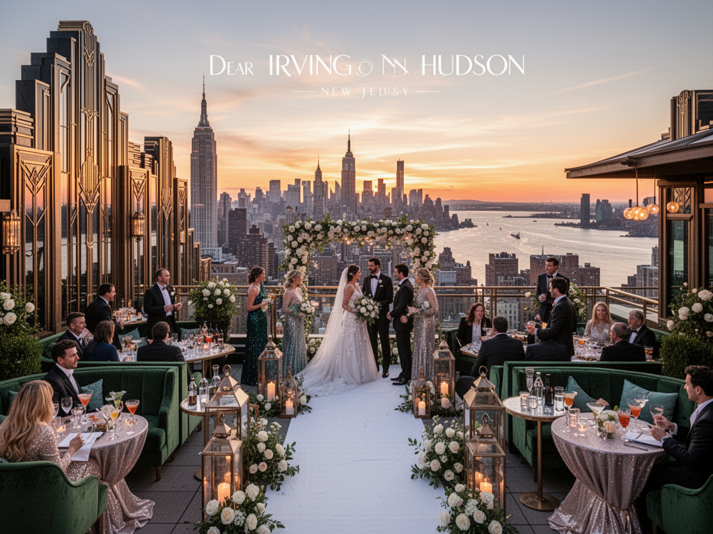 Wedding venue Dear Irving on Hudson Rooftop