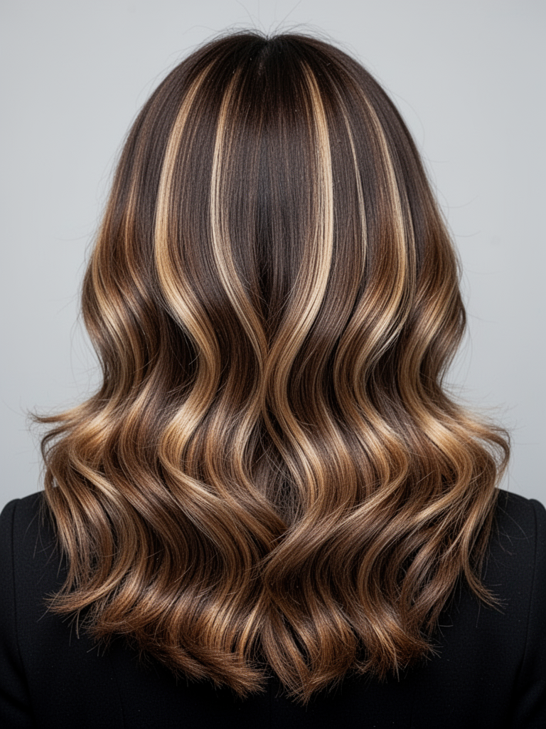 Partial balayage hairstyle – Partial Face Frame