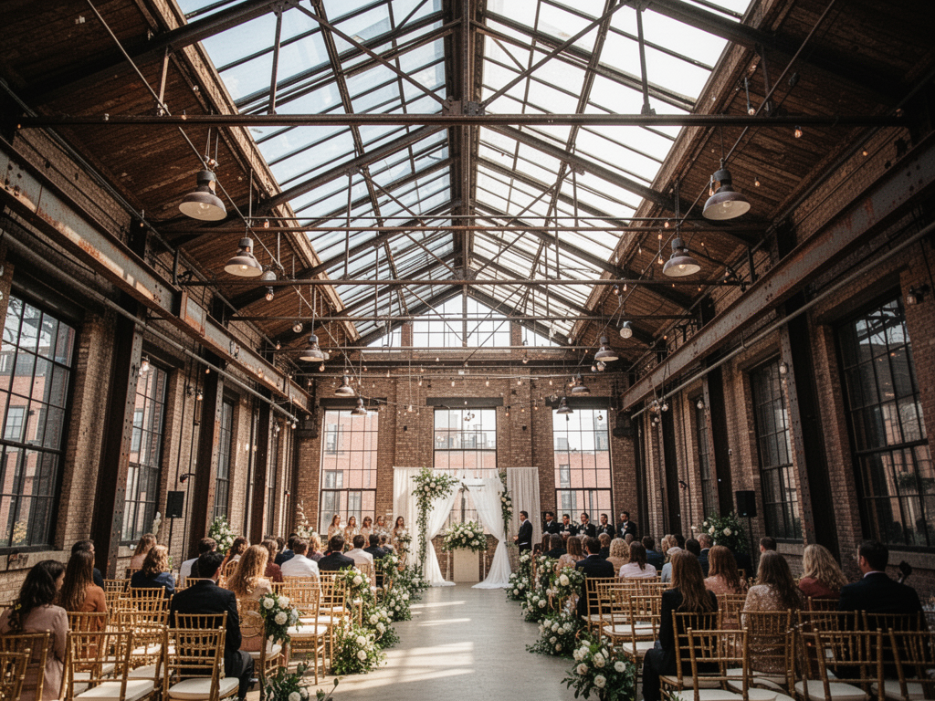 Wedding venue Skylight at The Refinery