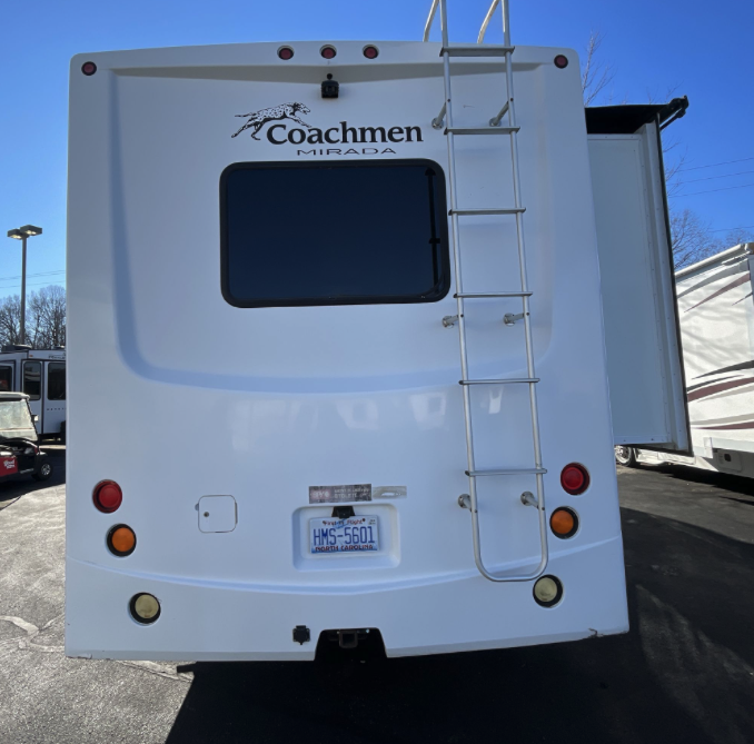 Rear view of 2012 Coachmen Mirada 34BH