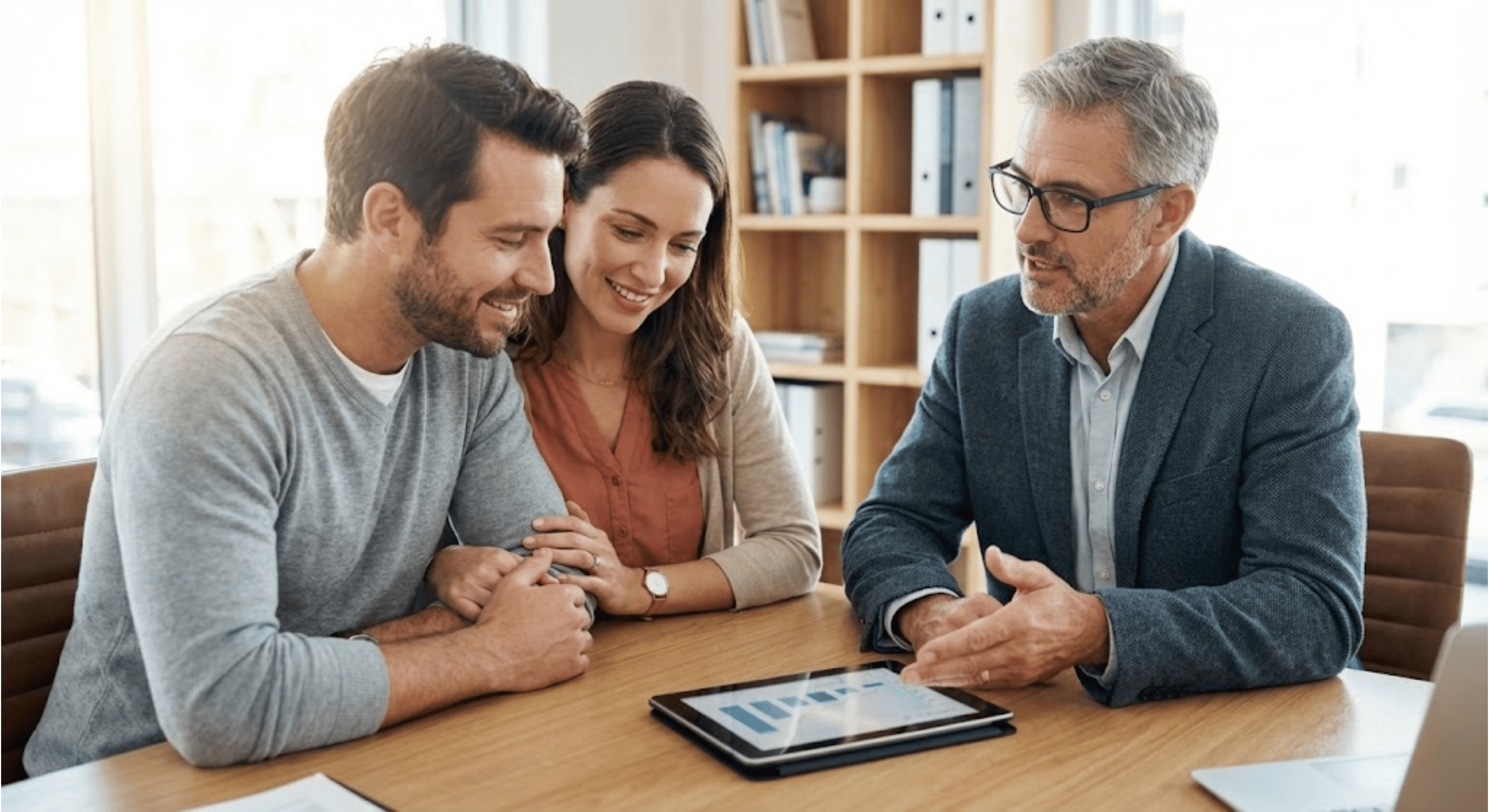 Couple meeting with financial advisor