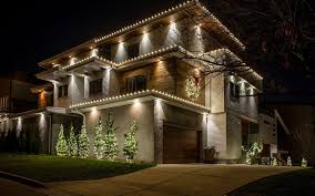 Elegant outdoor lighting installation