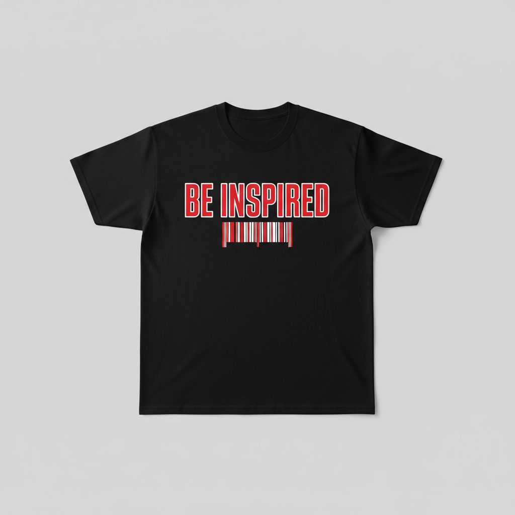 BE INSPIRED Barcode Tee