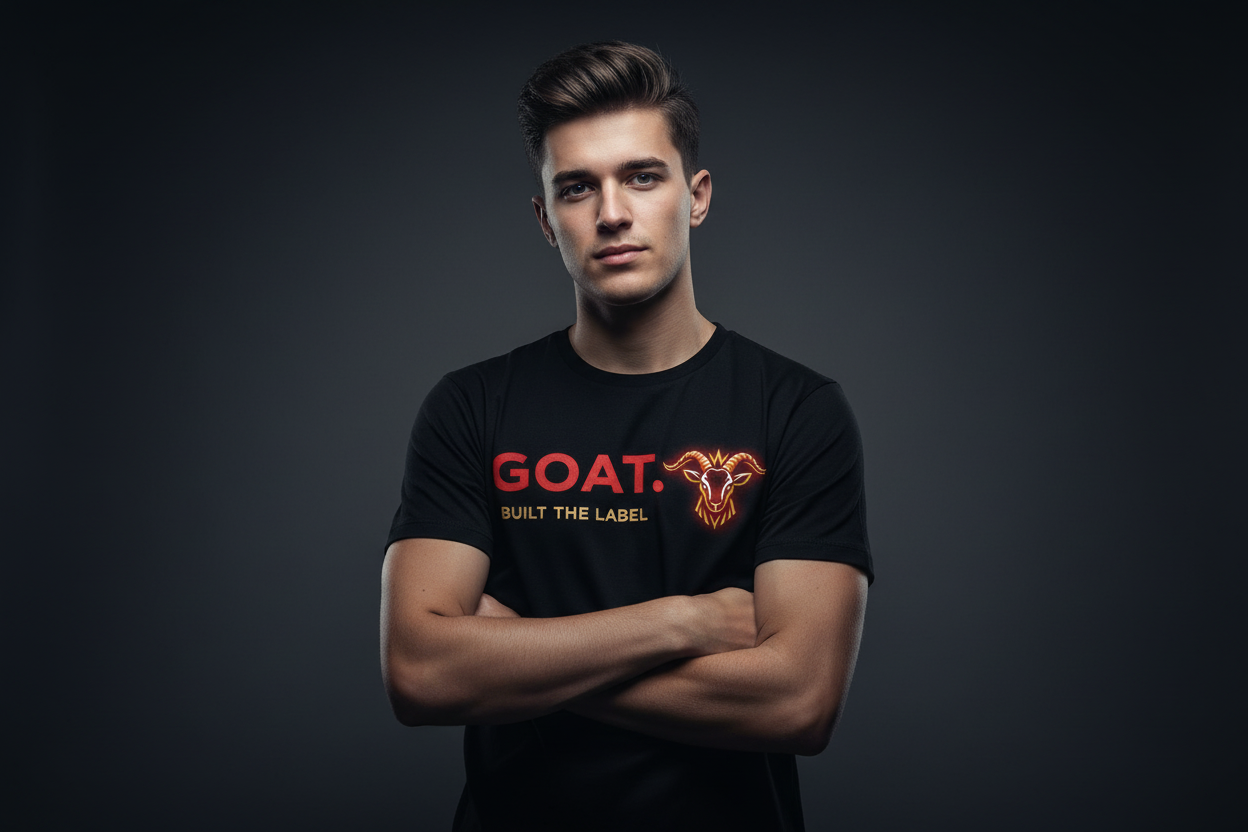 GOAT. BUILT THE LABEL Tee