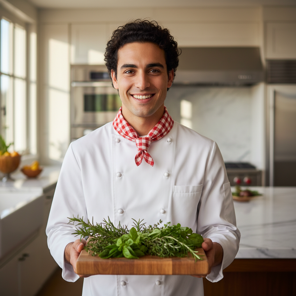 Ritratto dello chef Luca Bianchi