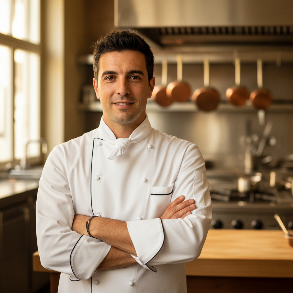 Ritratto dello chef Marco Rossi