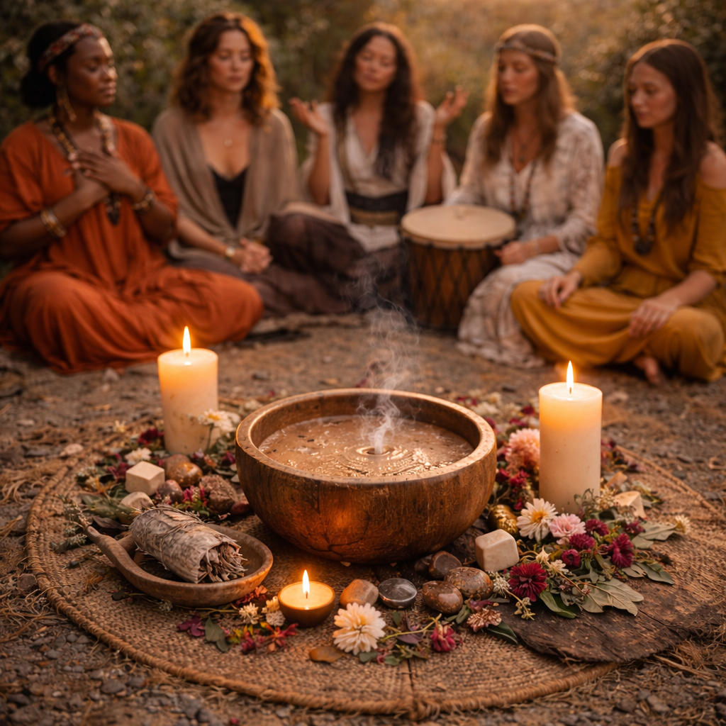Cérémonie cacao sacrée et cercle de femmes à Lyon - Dimanche 8 mars 2026 - AIO Mouvement