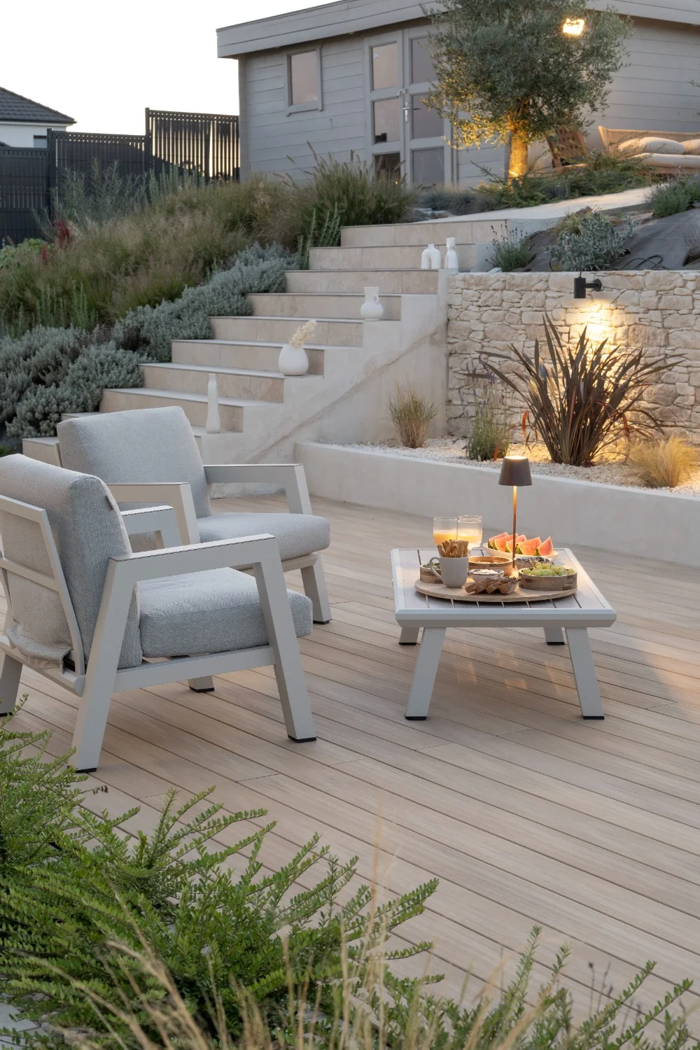 Terrasse Silvadec Nuances Chêne Clair