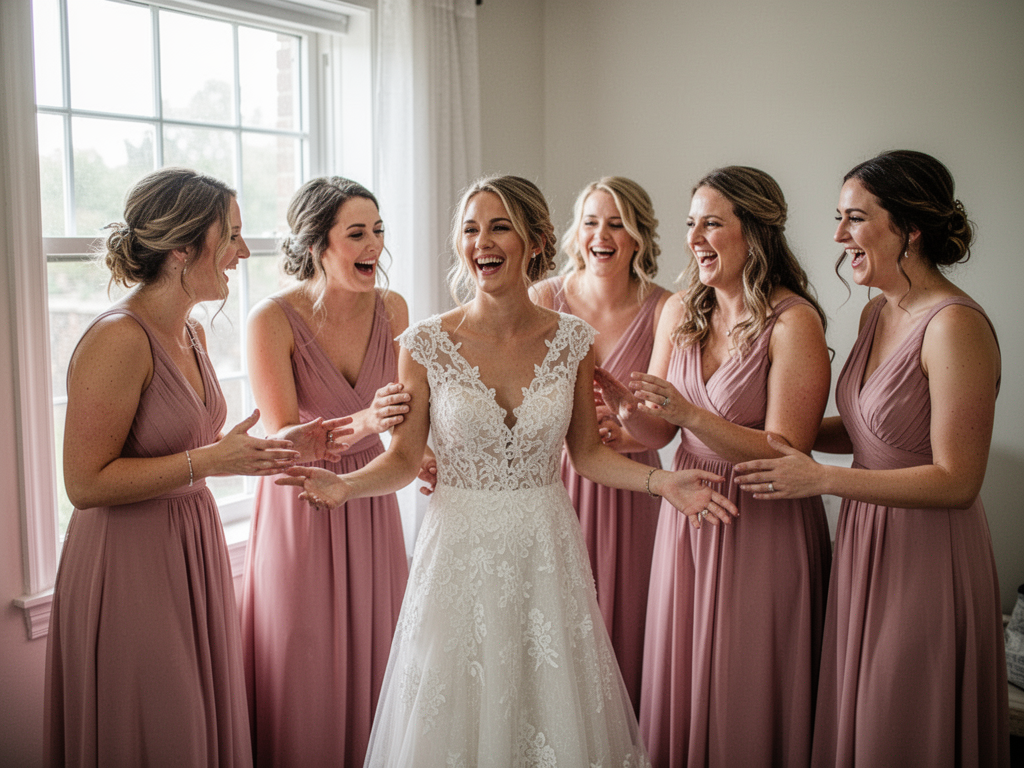 Illustration pour Demoiselles d'honneur mariage : rôle, tenues et organisation