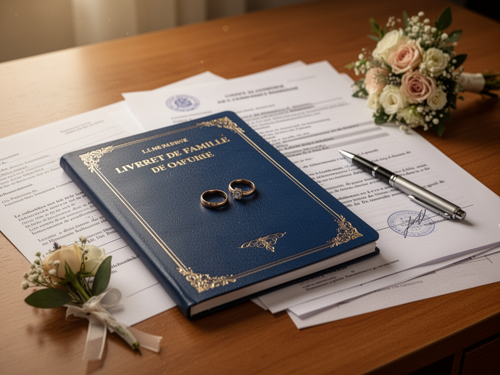 Illustration pour Livret de famille : démarches et comment le remplir après le mariage