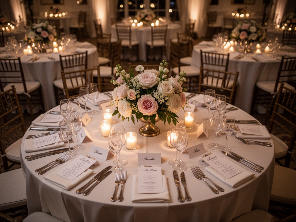 Illustration pour Plan de table mariage : guide complet + modèle gratuit