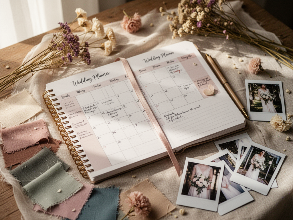 Illustration pour Rétroplanning mariage 2026 : de J-24 au jour J