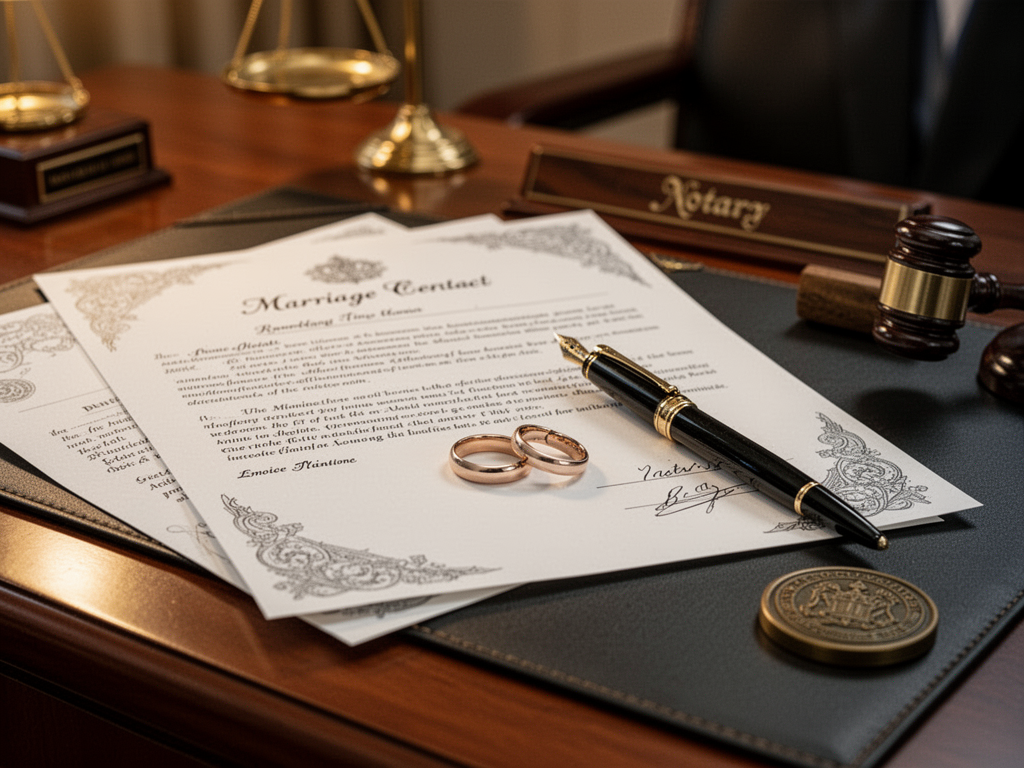 Illustration pour Contrat de mariage : lequel choisir et comment ça fonctionne