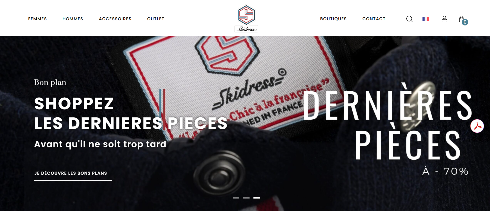 Couverture du projet Ski Dress — E-commerce de vêtements d'hiver et accessoires