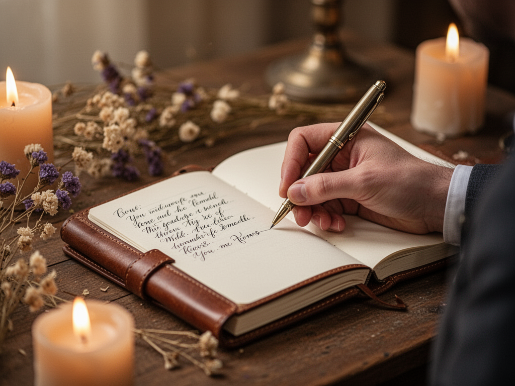 Illustration pour Écrire ses vœux de mariage : exemples, conseils et erreurs à éviter