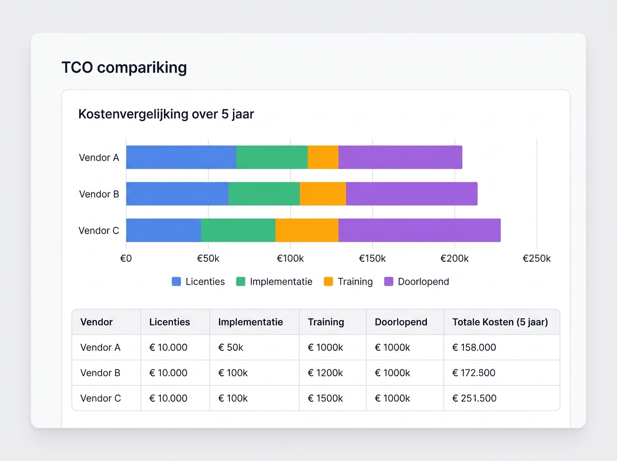 Offertevergelijking interface