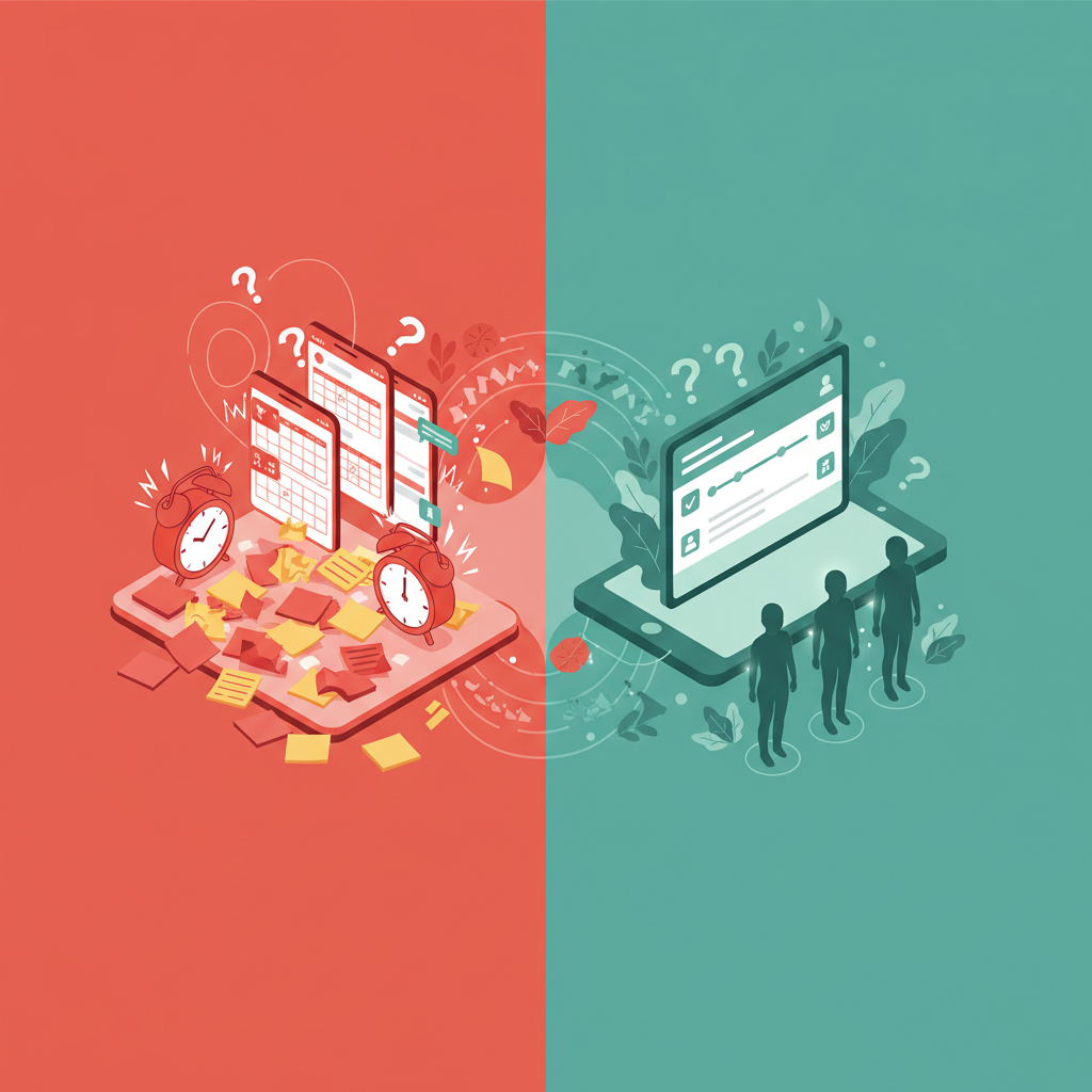 Before and After Illustration