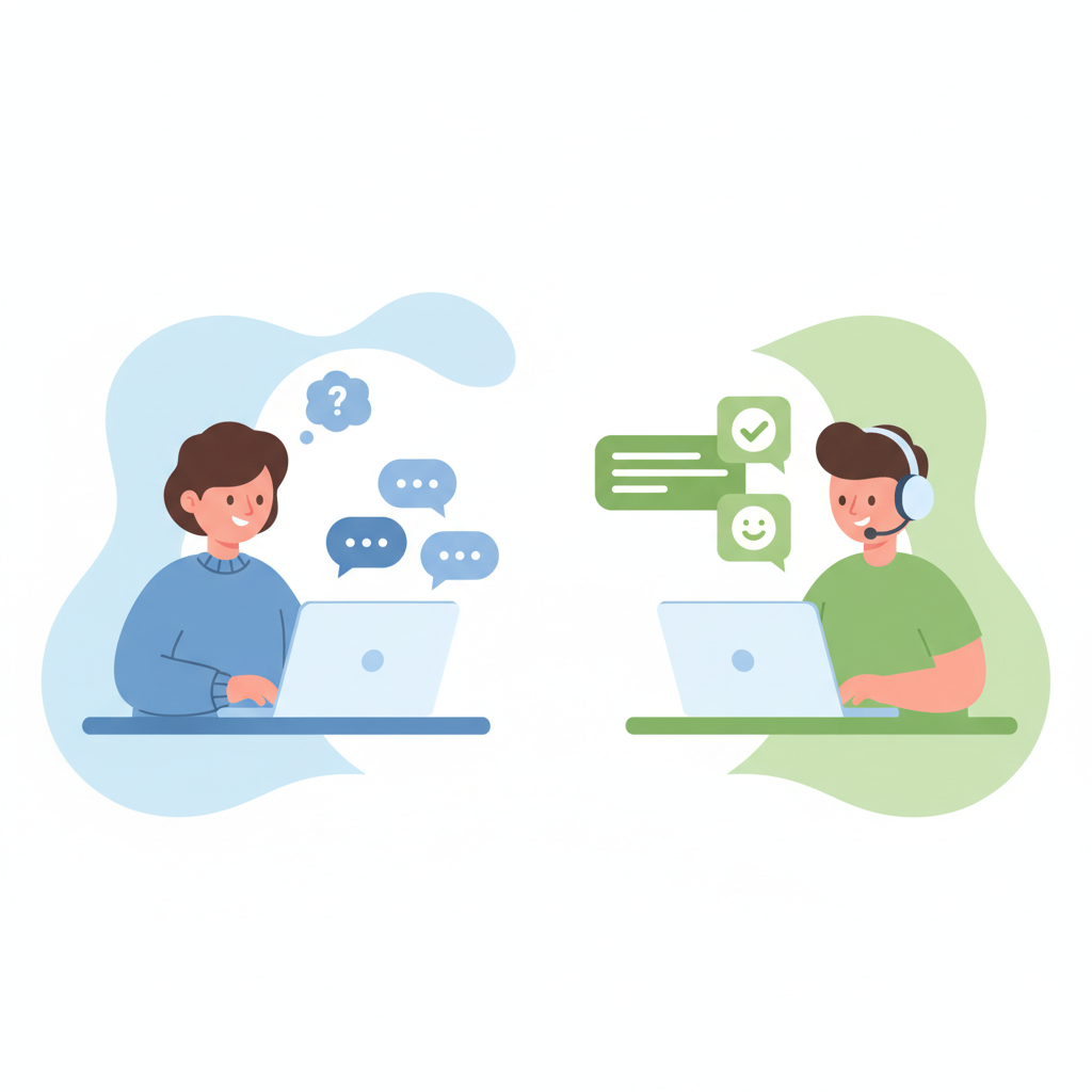 Chat Support Illustration