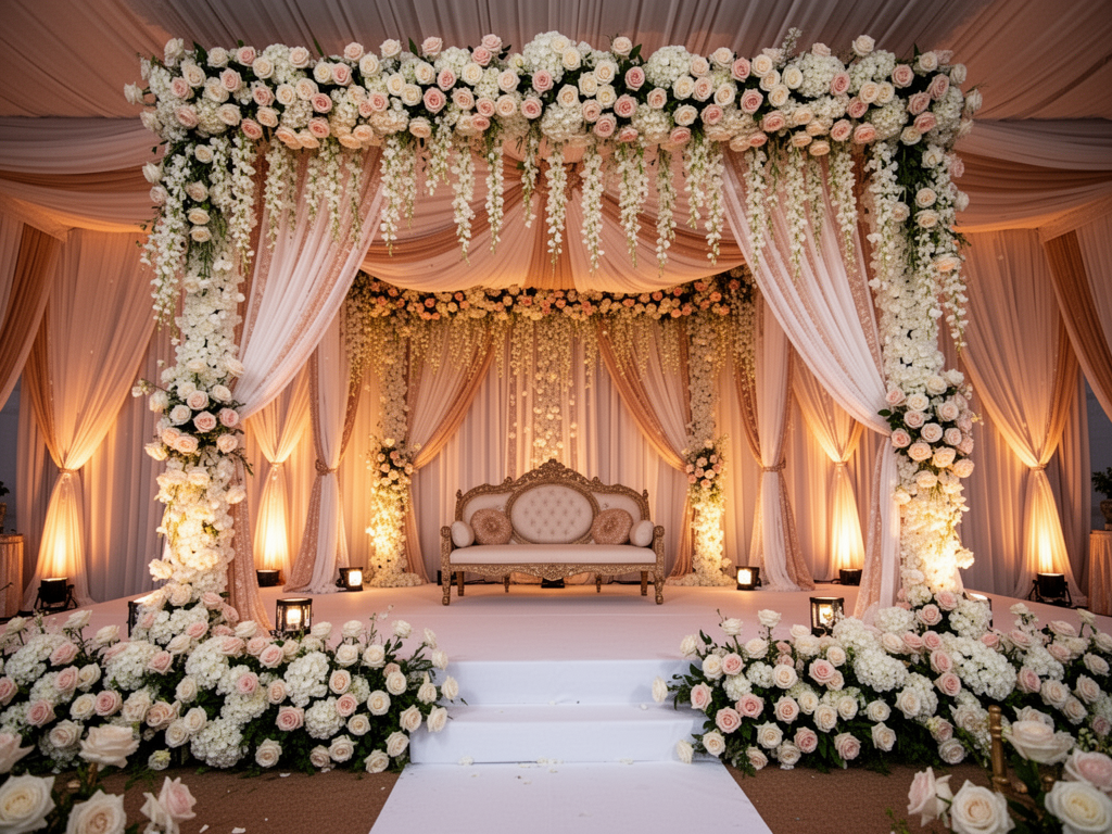 Elegant Floral Stage