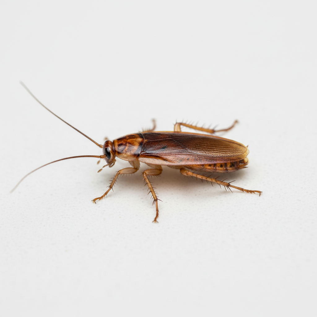 German cockroach identification - small brown kitchen roach Eastern NC