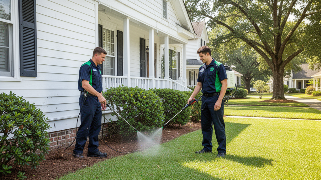 Eastline Pest Management spider control treatment New Bern NC