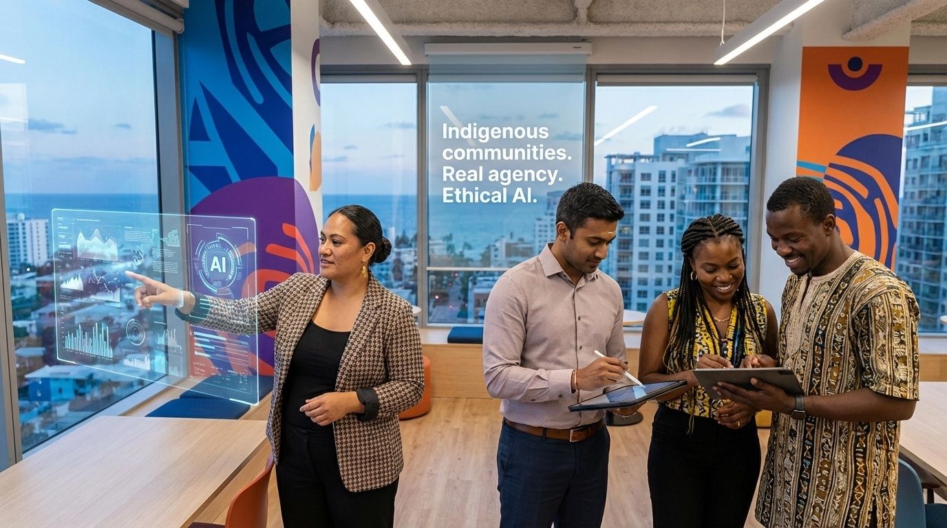 Diverse team and indigenous communities