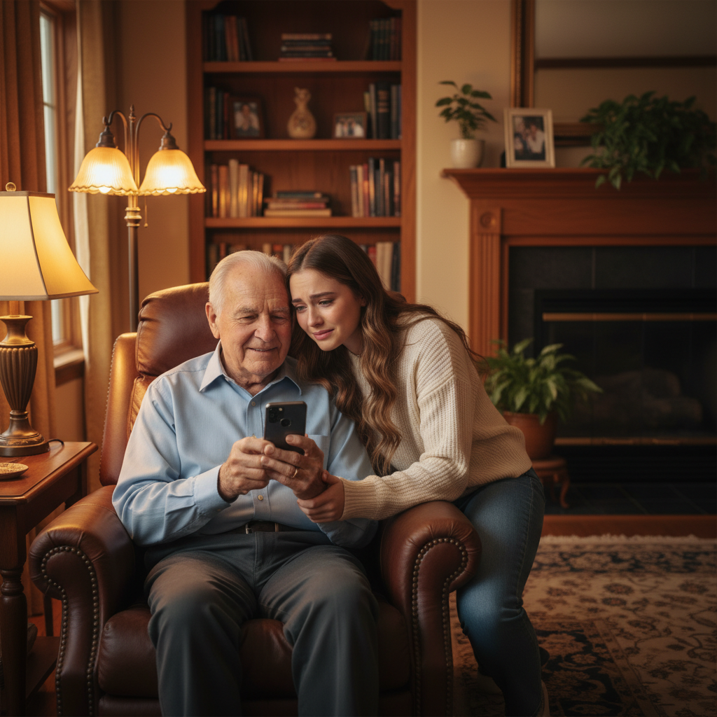 Grandfather and Granddaughter
