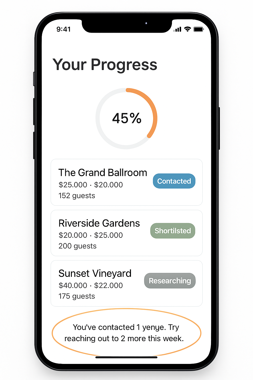 Track your progress