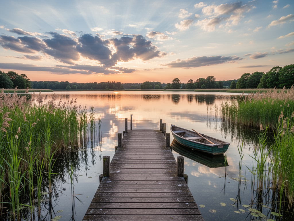 Steg am See im Naturpark