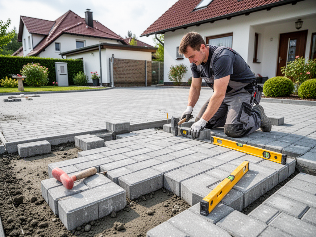 Pflasterarbeiten Einfahrt