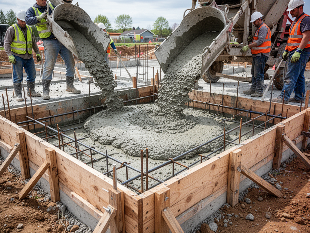 Betonarbeiten Fundament
