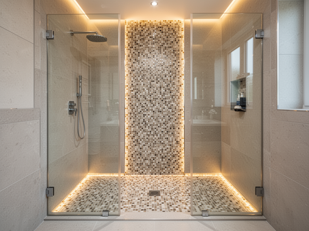 Mosaik in der Dusche