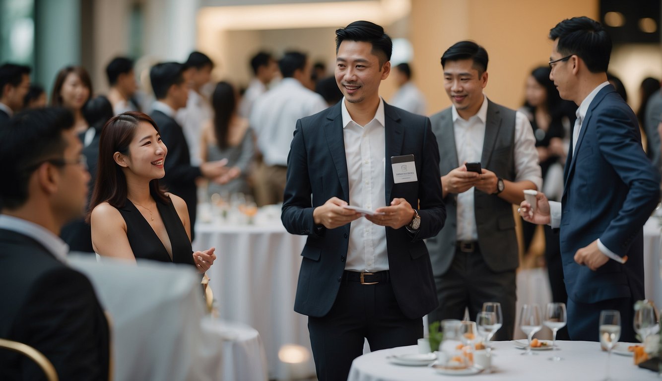 Business networking event