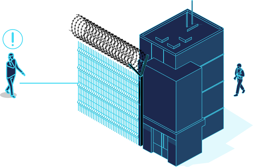 Isometric infrastructure illustration