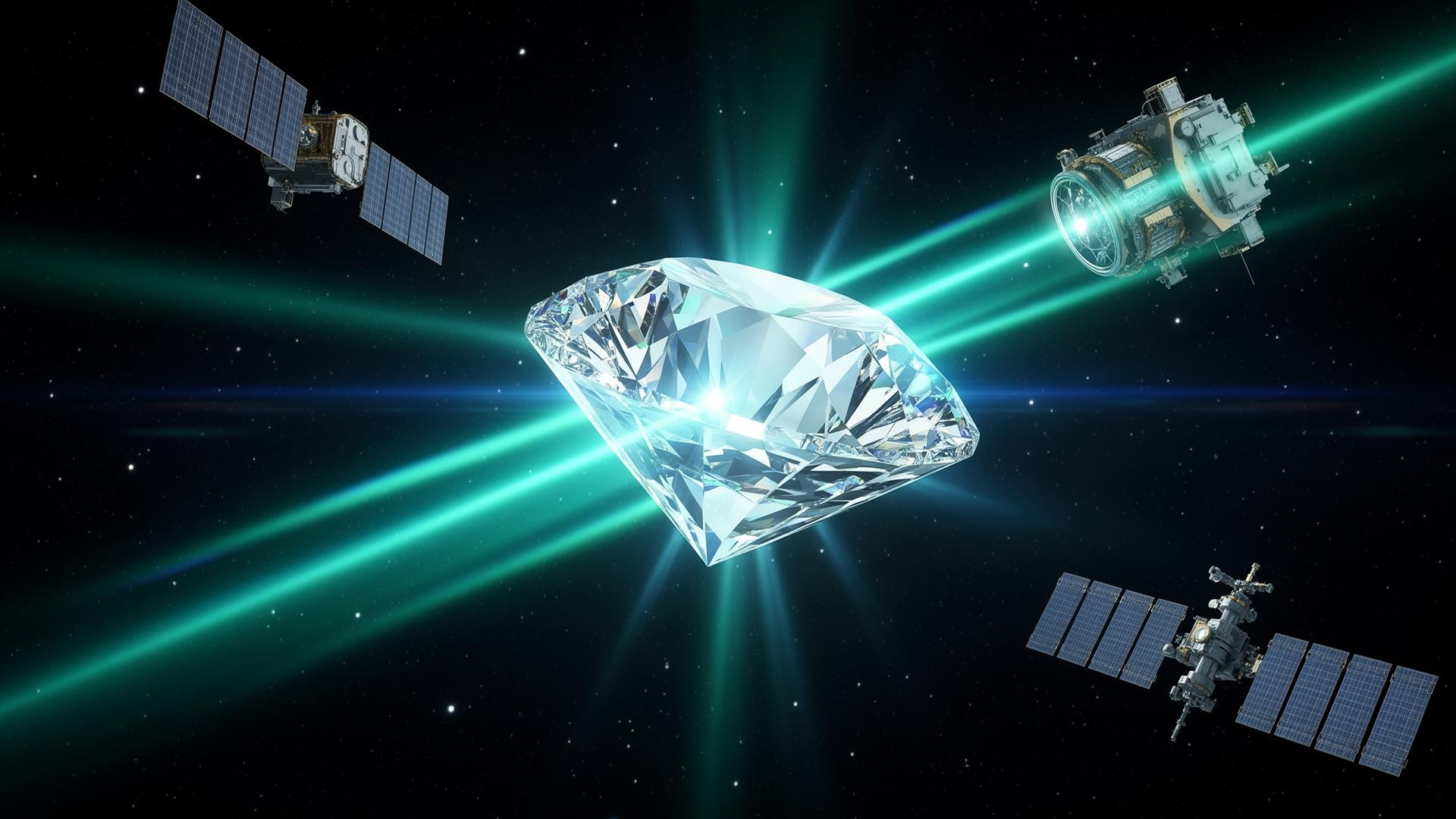 Diamond quantum sensor in space