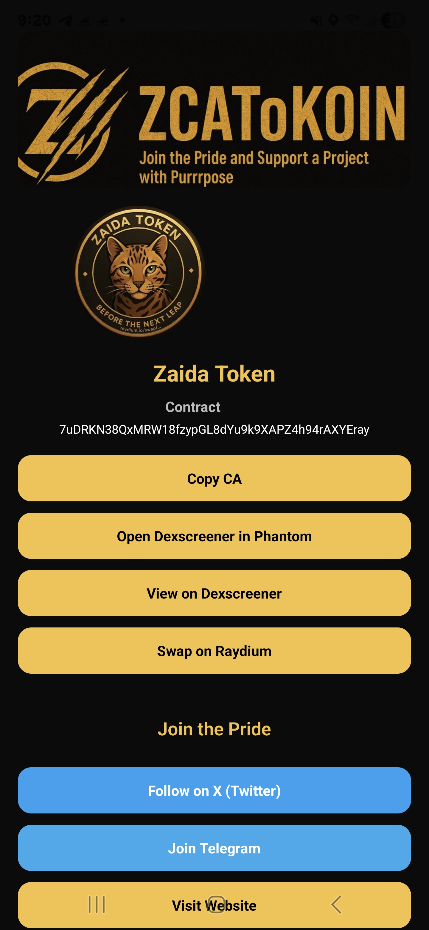 ZCAToKOIN Mobile App Preview