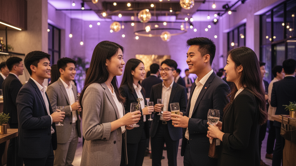 Vietnamese students and professionals gathered together