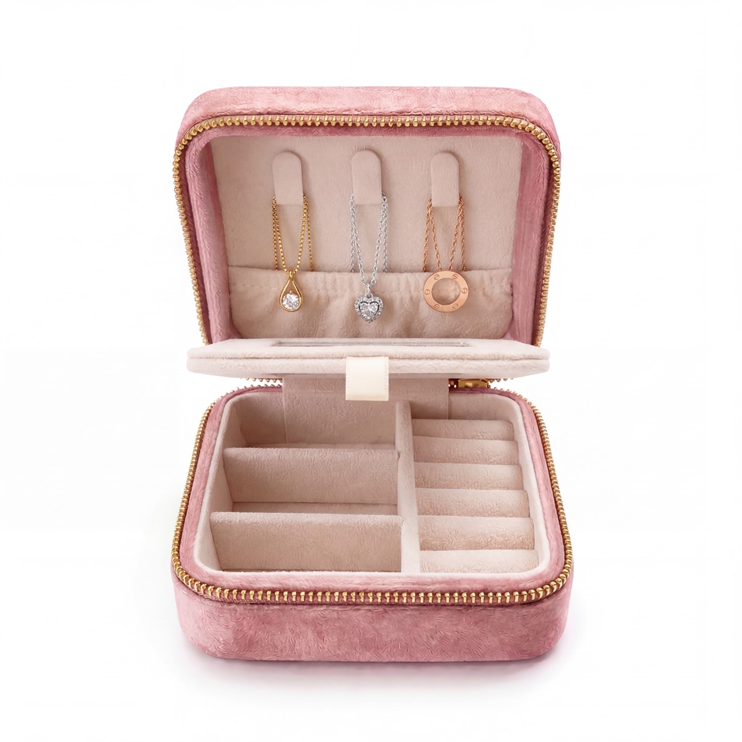 3 Necklaces in jewelry case
